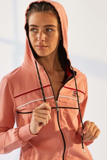 Tommy Life Hooded Powder-Black Women's Tracksuits - Thumbnail