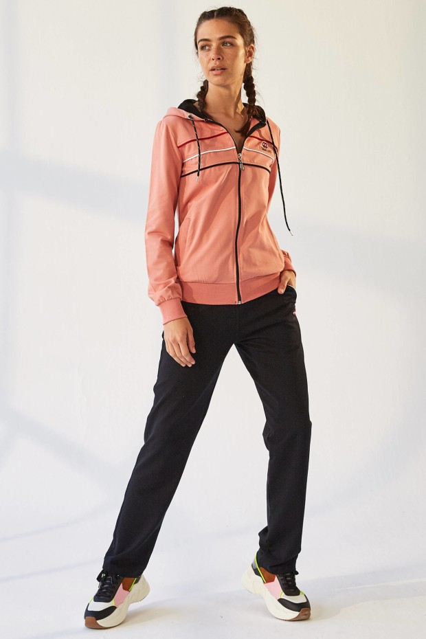 Tommy Life Hooded Powder-Black Women's Tracksuits