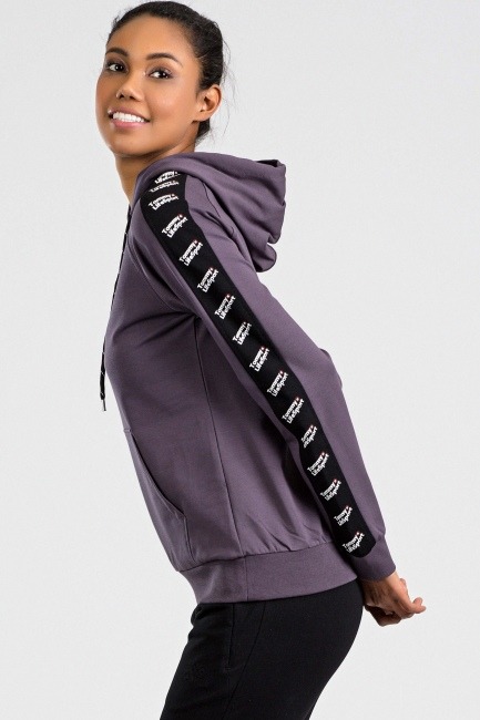 Tommy Life Purple-Black Women's Tracksuits - Thumbnail