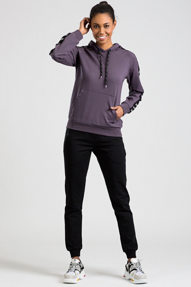 Tommy Life Purple-Black Women's Tracksuits