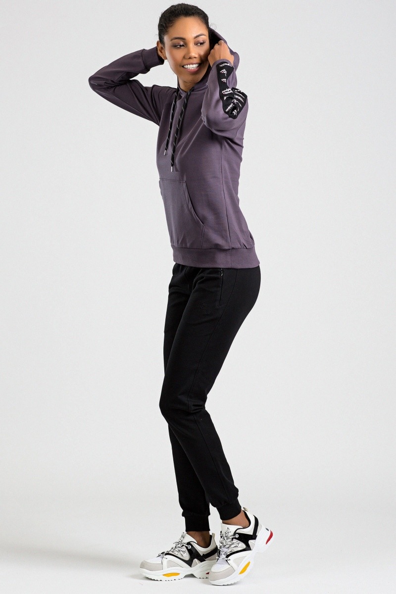 Tommy Life Purple-Black Women's Tracksuits