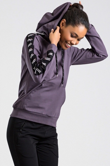 Tommy Life Purple-Black Women's Tracksuits - Thumbnail