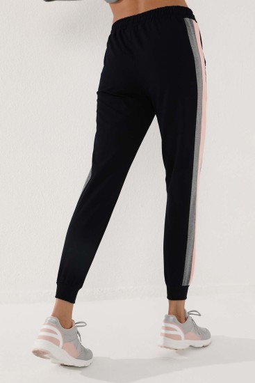 Tommy Life 3 Colour Hooded Navy Blue Women's Tunic Tracksuit - Thumbnail