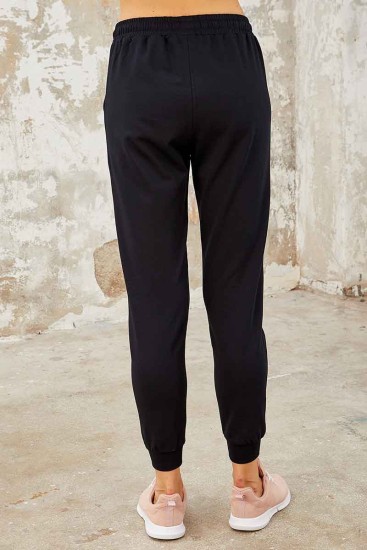 Tommy Life Graphics Embroidered Navy Blue Women's Tunic Tracksuit - Thumbnail