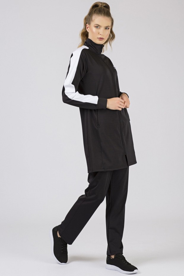Tommy Life Micro Scuba Black Women's Tunic Tracksuits