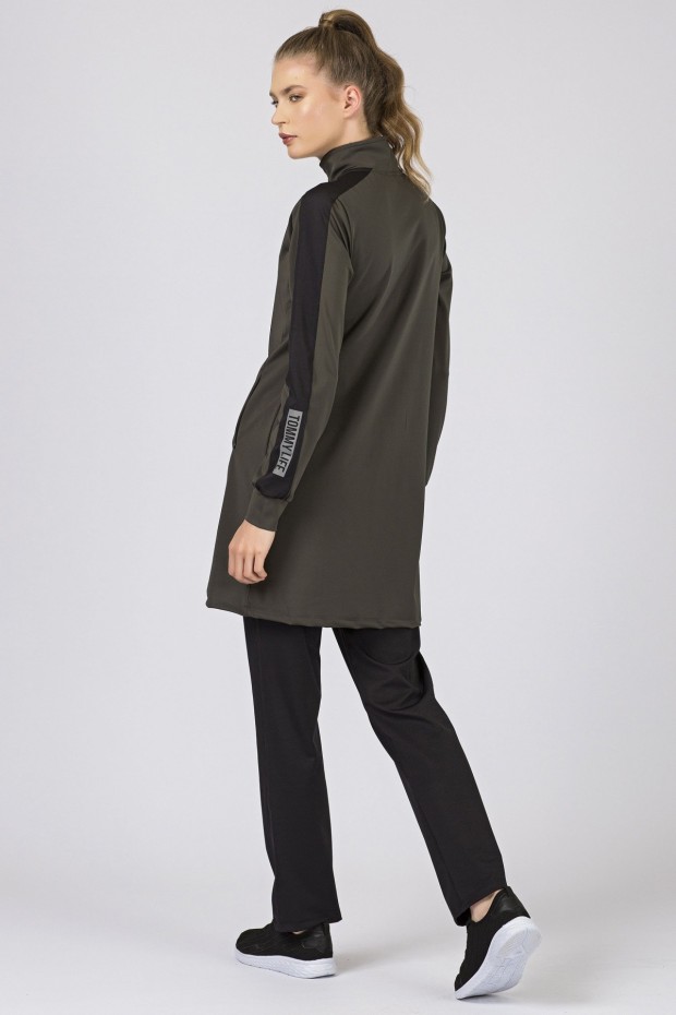 Tommy Life Micro Scuba Khaki-Black Women's Tunic Tracksuits
