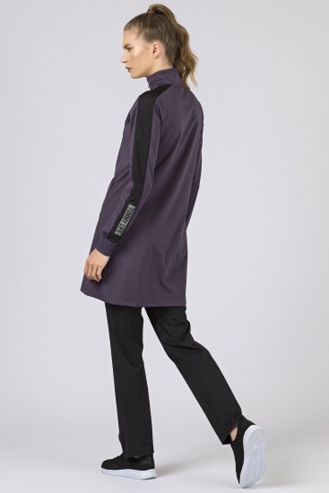 Tommy Life Micro Scuba Purple-Black Women's Tunic Tracksuits - Thumbnail
