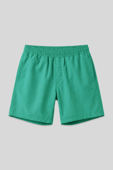 Yeşil Hızlı Kuruyan Standart Fit Erkek Deniz Şortu - 81237 