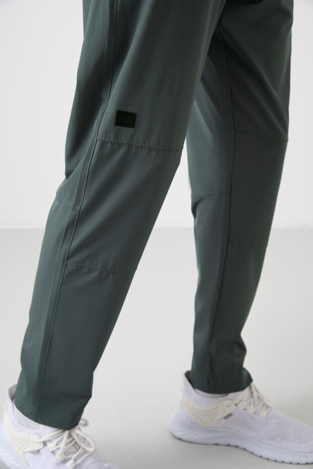 Haki İnce Yumuşak Comfort Fit Erkek Eşofman Alt - 82120 - 4