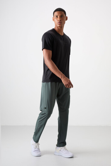 Haki İnce Yumuşak Comfort Fit Erkek Eşofman Alt - 82120 - TOMMYLIFE (1)