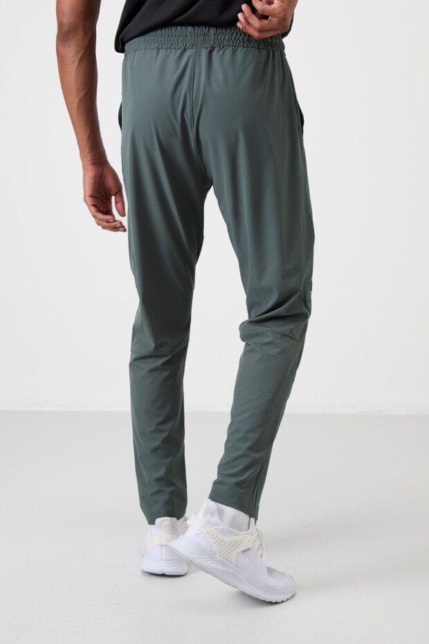 Haki İnce Yumuşak Comfort Fit Erkek Eşofman Alt - 82120 - 6