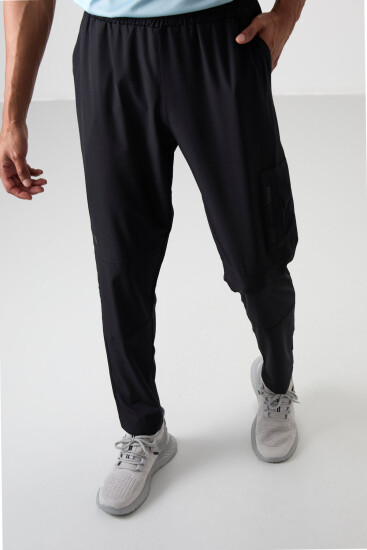 Siyah İnce Yumuşak Comfort Fit Erkek Eşofman Alt - 82120 