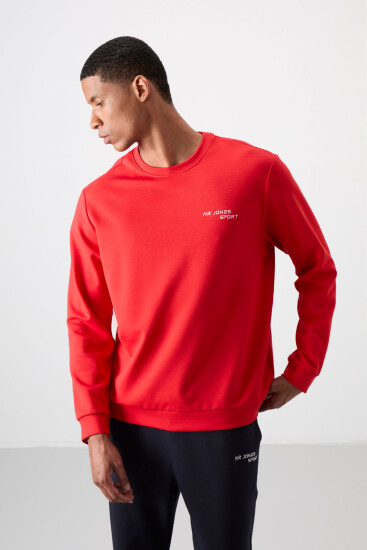 Fiesta - Lacivert Pamuklu Kalın Yumuşak Dokulu Comfort Fit Nakışlı Erkek Eşofman Takım - 85254 - Air Jones (1)