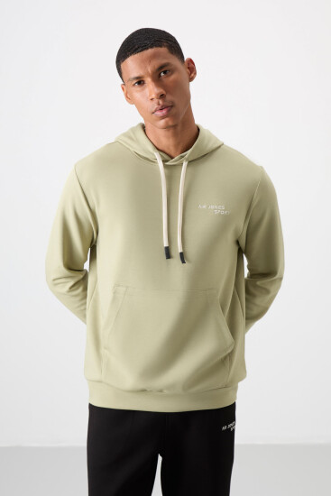 Çağla - Siyah Pamuklu Kalın Yumuşak Dokulu Comfort Fit Nakışlı Erkek Eşofman Takım - 85255 - Air Jones (1)