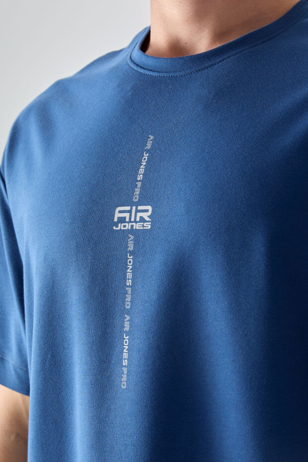 Parlament Pamuklu Kalın Yumuşak Dokulu Oversize Fit Baskılı Erkek T-Shirt - 88373 - 2