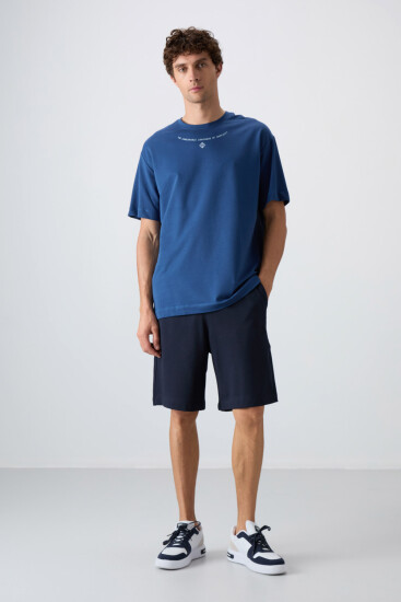 Parlament Pamuklu Kalın Yumuşak Dokulu Oversize Fit Baskılı Erkek T-Shirt - 88343 - TOMMYLIFE (1)