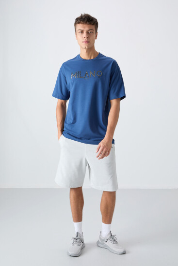 Parlament Pamuklu Kalın Yumuşak Dokulu Oversize Fit Baskılı Erkek T-Shirt - 88345 - TOMMYLIFE (1)