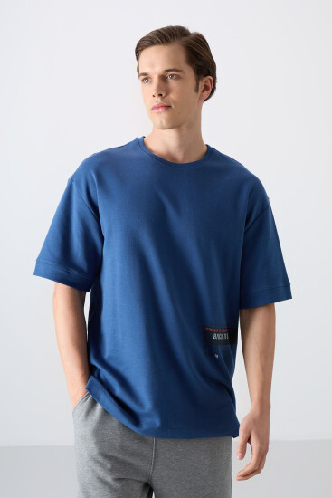 Parlament Pamuklu Kalın Yumuşak Dokulu Oversize Fit Baskılı Erkek T-Shirt - 88322 