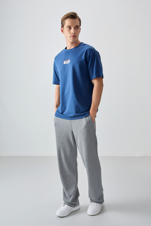 Parlament Pamuklu Kalın Yumuşak Dokulu Oversize Fit Baskılı Erkek T-Shirt - 88376 - 2