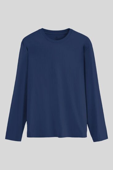 İndigo Standart Fit Basic O Yaka Erkek Sweatshirt - 87997 