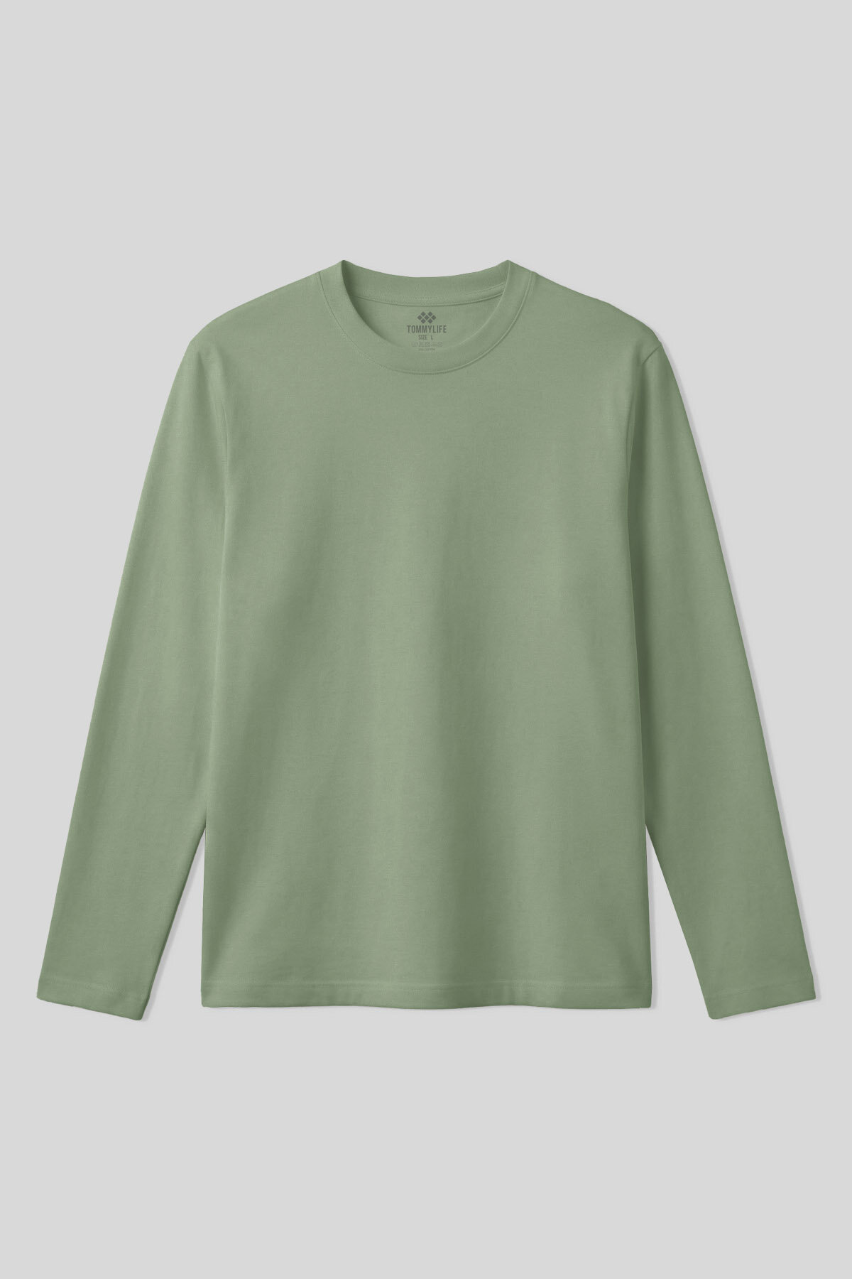 Kaktüs Standart Fit Basic O Yaka Uzun Kollu İnce Erkek T-Shirt - 87997 - TOMMYLIFE (1)