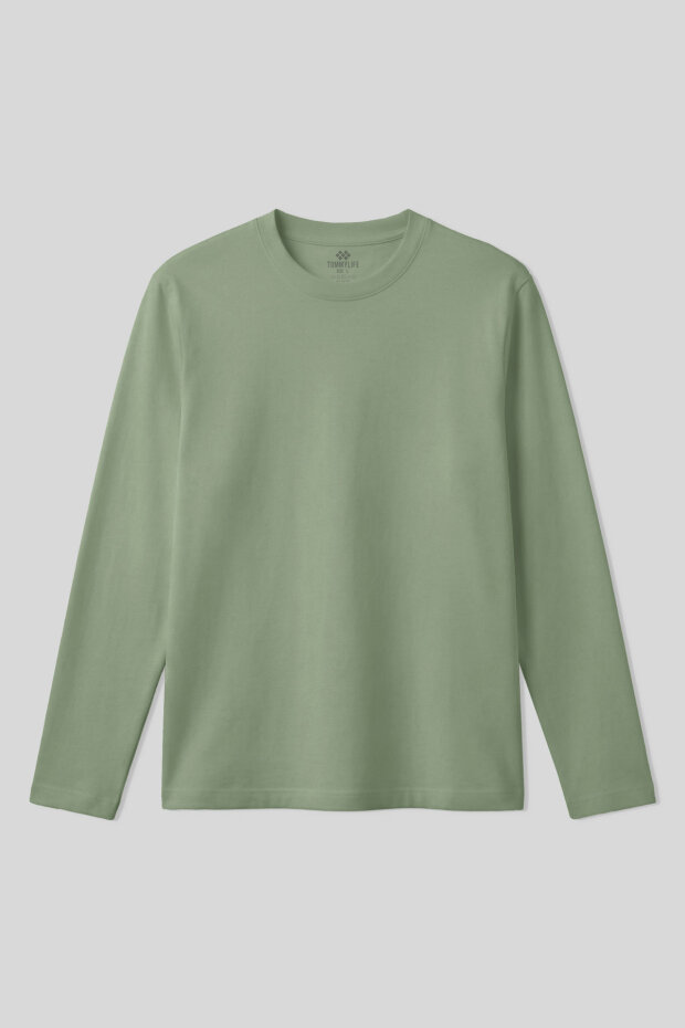 Kaktüs Standart Fit Basic O Yaka Uzun Kollu İnce Erkek T-Shirt - 87997 - 2