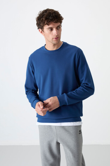 Parlament Basic O Yaka Rahat Form Erkek Sweatshirt - 88053 - Thumbnail