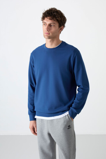 Parlament Basic O Yaka Rahat Form Erkek Sweatshirt - 88053 - Thumbnail