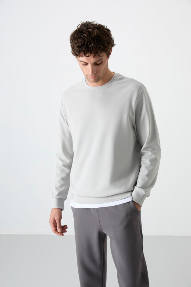 Taş Basic O Yaka Rahat Form Erkek Sweatshirt - 88053