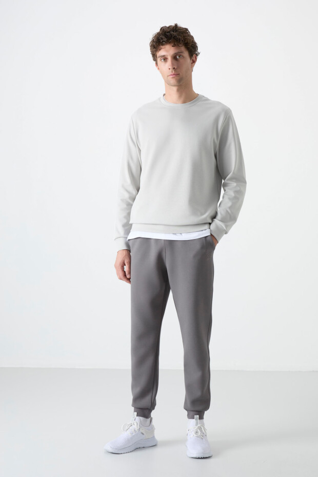 Taş Basic O Yaka Rahat Form Erkek Sweatshirt - 88053