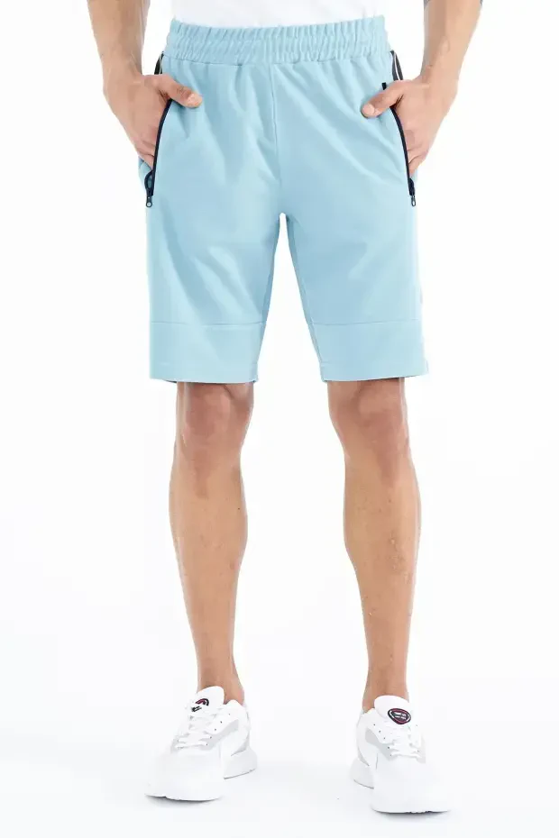 Clive Açık Mavi Standart Kalıp Erkek Şort - 81249 - Air Jones