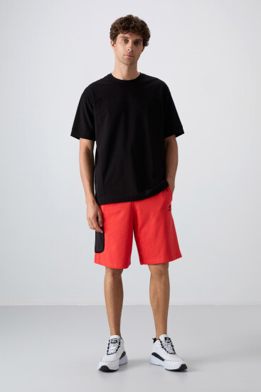 Fiesta Pamuklu Kalın Yumuşak Dokulu Comfort Fit Baskılı Erkek Şort - 81266 - TOMMYLIFE