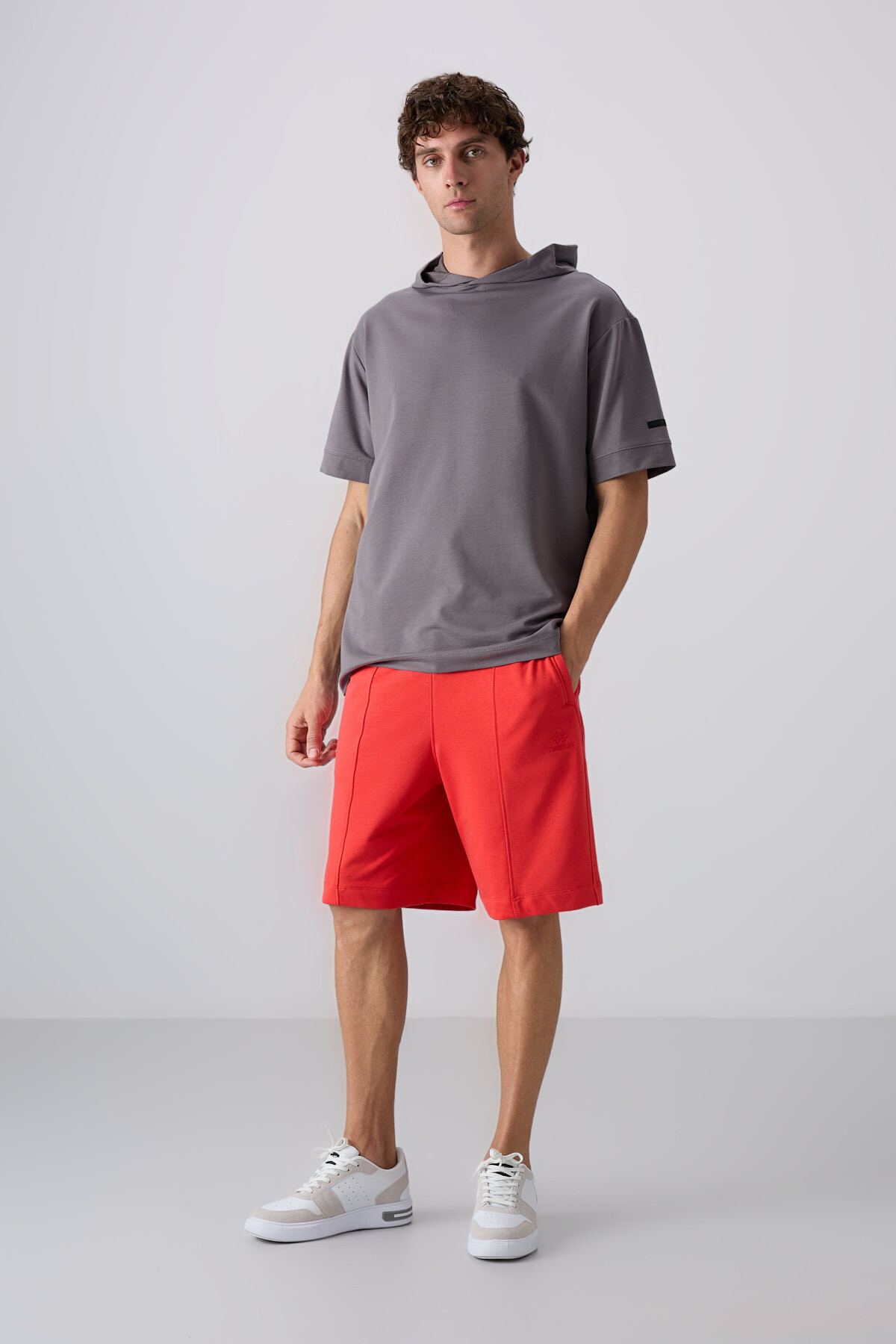 Fiesta Pamuklu Kalın Yumuşak Dokulu Comfort Fit Basic Erkek Şort - 81261 - TOMMYLIFE (1)