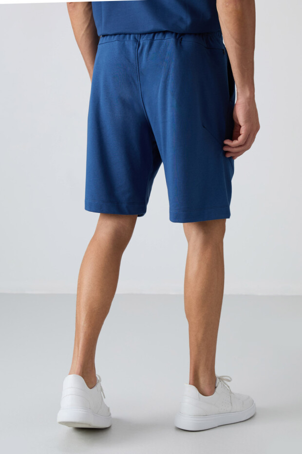 Parlament Pamuklu Kalın Yumuşak Dokulu Comfort Fit Baskılı Erkek Şort - 81263 - 5