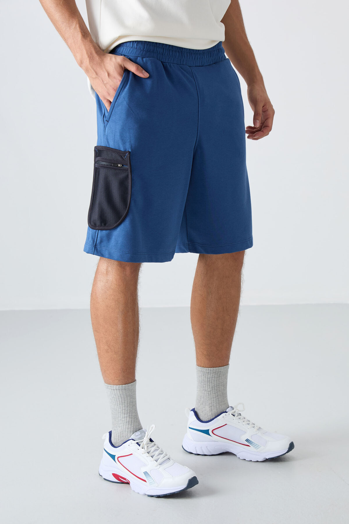 Parlament Pamuklu Kalın Yumuşak Dokulu Comfort Fit Baskılı Erkek Şort - 81266 - TOMMYLIFE (1)