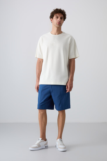 Parlament Pamuklu Kalın Yumuşak Dokulu Comfort Fit Basic Erkek Şort - 81261 - TOMMYLIFE