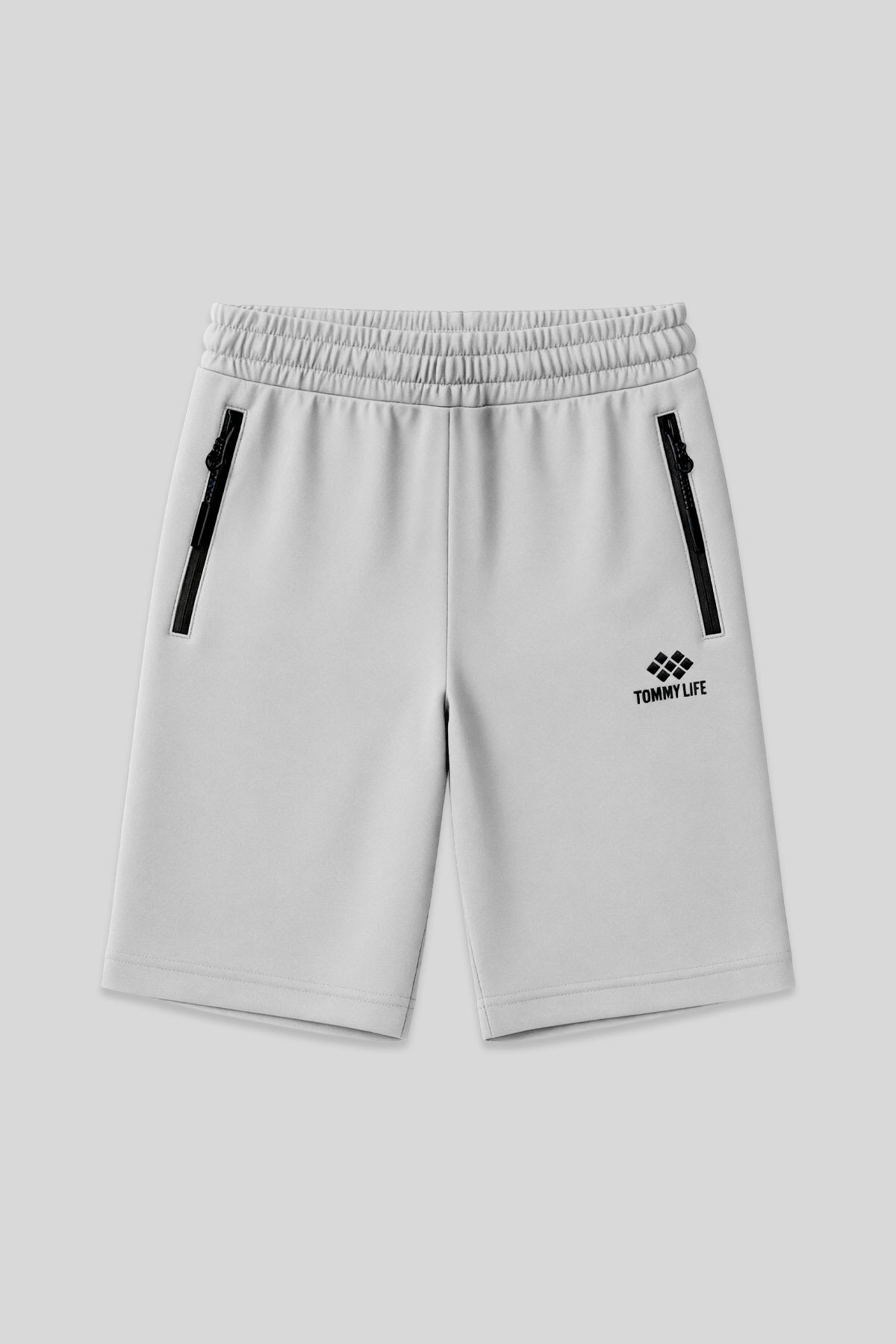 Taş Gizli Fermuar Arka Cepli Bağcıklı Standart Kalıp Erkek Şort - 81136 - TOMMYLIFE