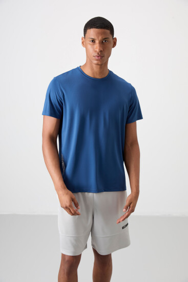 Parlament Nefes Alan Dokulu İnce Esnek Standart Fit Erkek Performans T-Shirt - 88388 