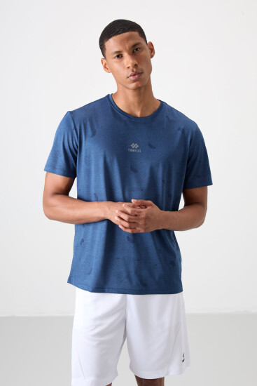 Parlament Nefes Alan Jakarlı İnce Esnek Standart Fit Erkek Performans T-Shirt - 88397 