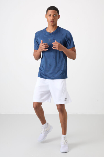 Parlament Nefes Alan Jakarlı İnce Esnek Standart Fit Erkek Performans T-Shirt - 88397 - TOMMYLIFE (1)