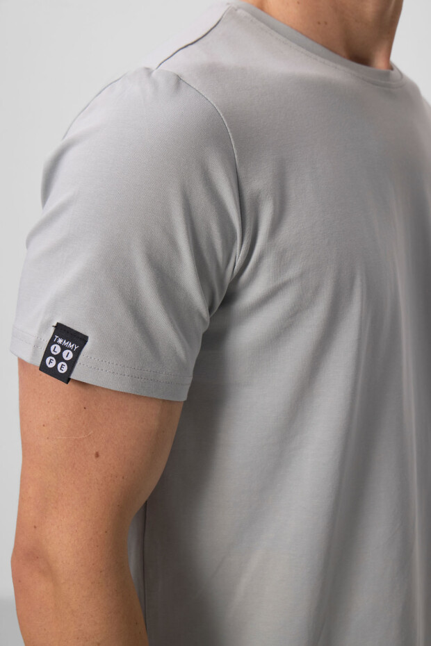 Taş Erkek Basic Kısa Kol Standart Kalıp O Yaka T-shirt - 87911 - 4