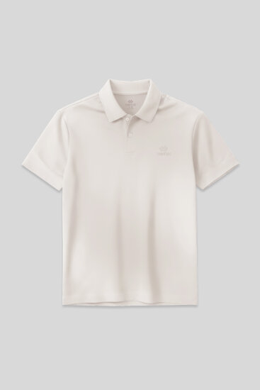 Ekru Standart Kalıp Basic Polo Yaka Erkek T-Shirt - 87748 