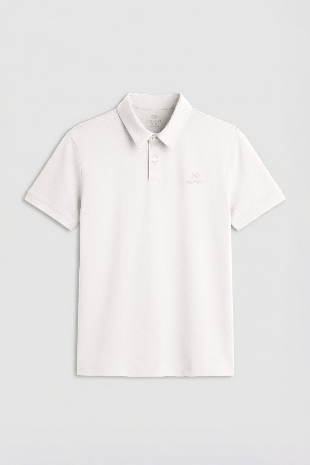 Ekru Standart Kalıp Basic Polo Yaka Erkek T-Shirt - 87748 - TOMMYLIFE