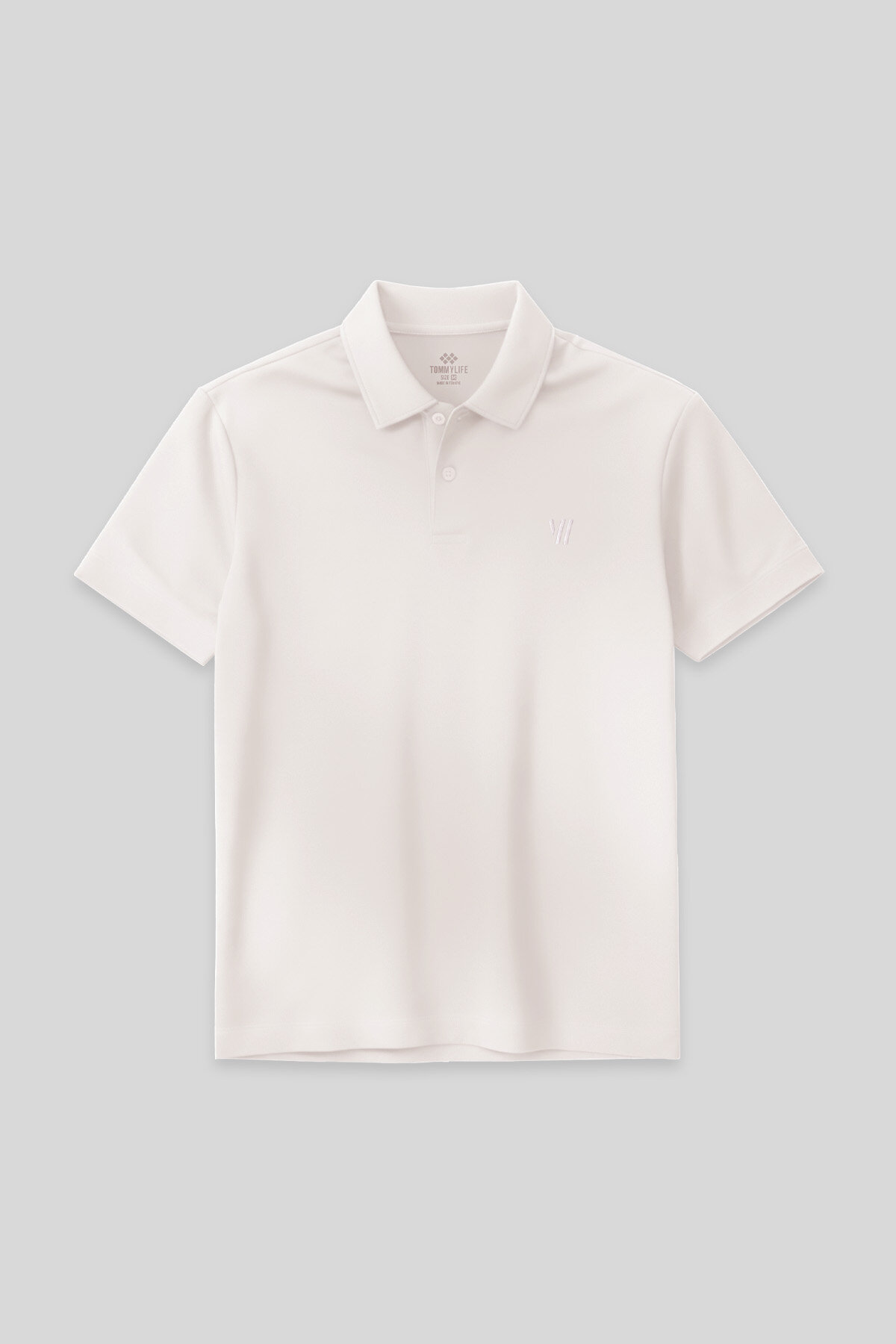 Ekru Standart Kalıp Basic Polo Yaka Erkek T-Shirt - 87768 - TOMMYLIFE