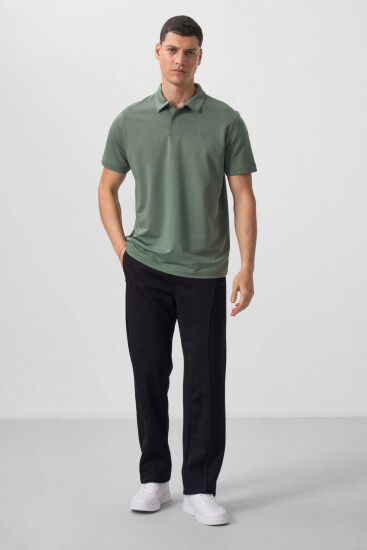 Açık Yeşil Standart Kalıp Basic Polo Yaka Erkek T-Shirt - 87768 - TOMMYLIFE (1)
