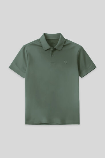 Açık Yeşil Standart Kalıp Basic Polo Yaka Erkek T-Shirt - 87768 