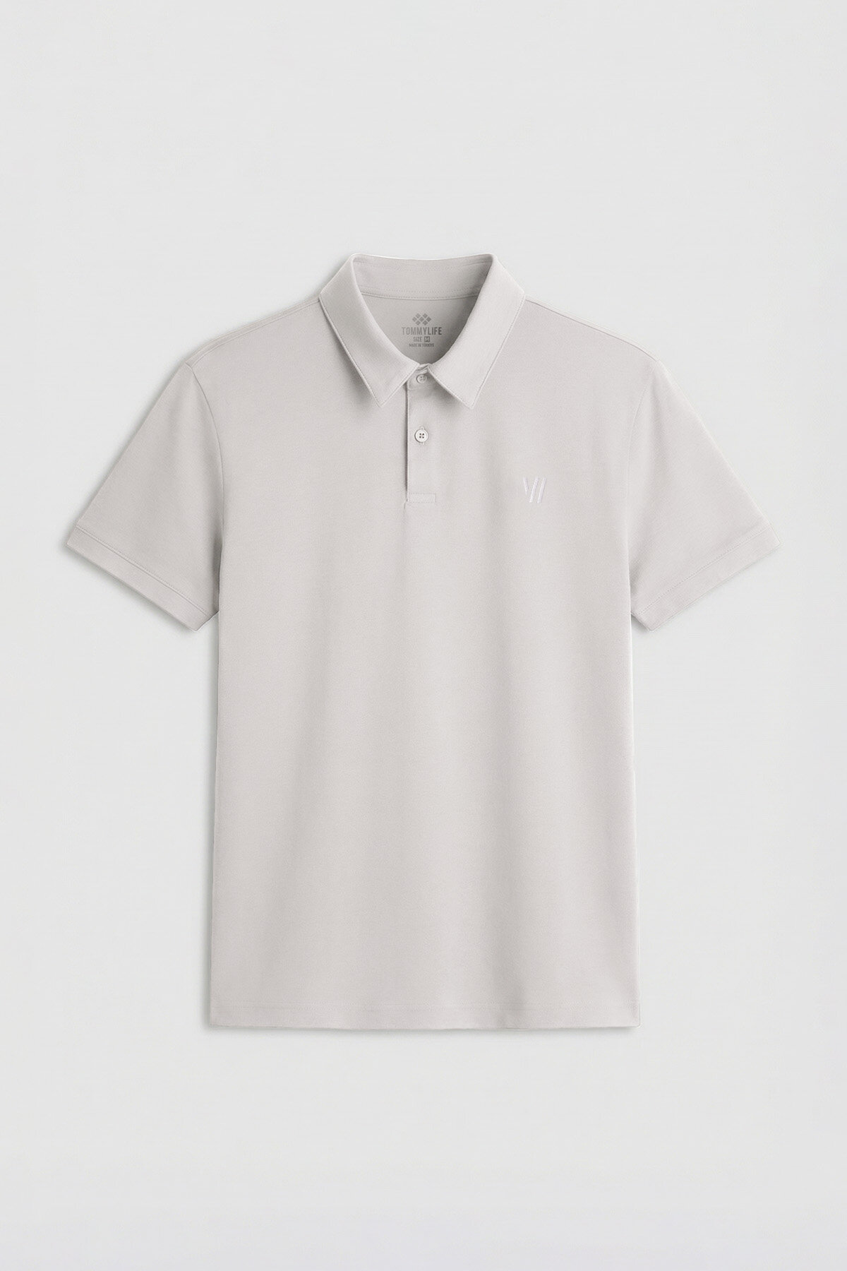 Taş Standart Kalıp Basic Polo Yaka Erkek T-Shirt - 87768 - TOMMYLIFE