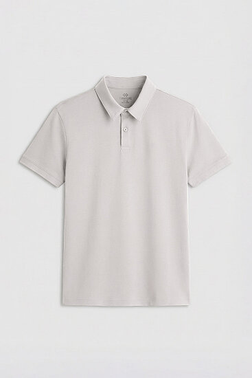 Taş Standart Kalıp Basic Polo Yaka Erkek T-Shirt - 87768 