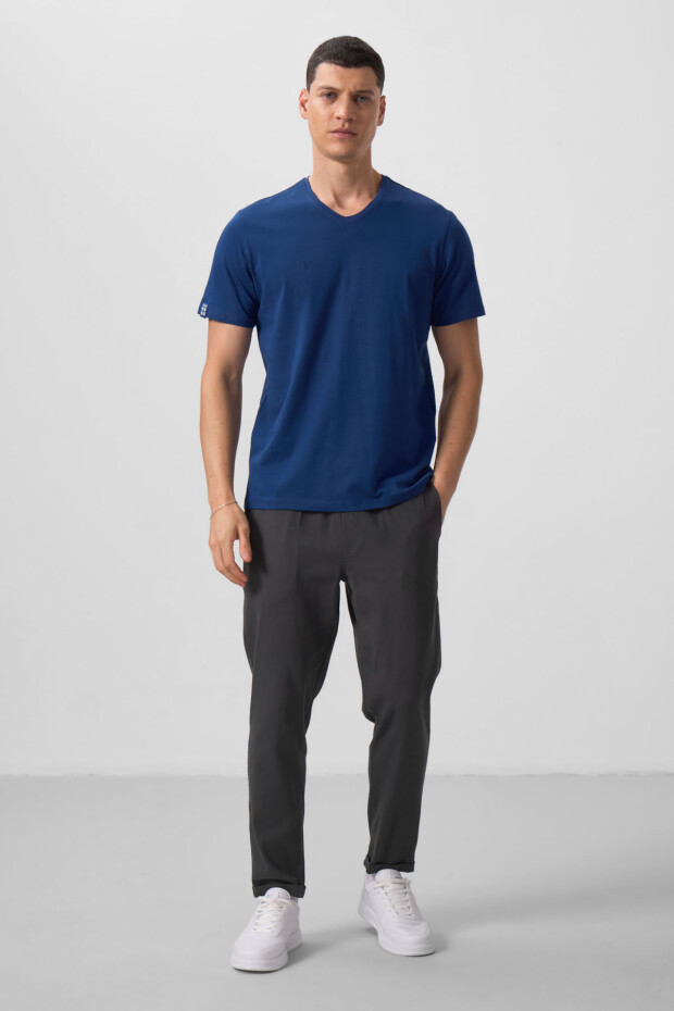 Parlament Basic Kısa Kol Standart Kalıp V Yaka Erkek T-Shirt - 87912 - 3