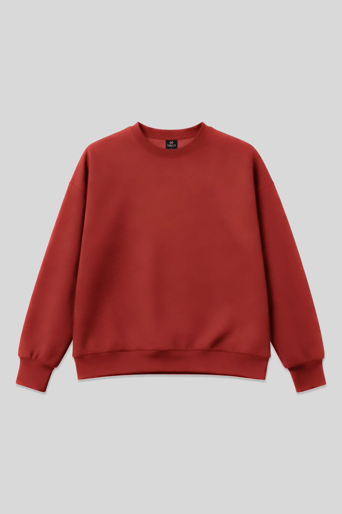 Fiesta Basic O Yaka Oversize Kadın Sweatshirt - 97053 - TOMMYLIFE (1)